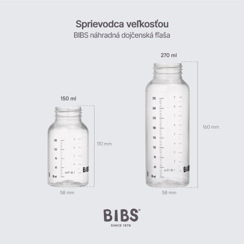 Náhradná plastová fľaša 270 ml Bibs