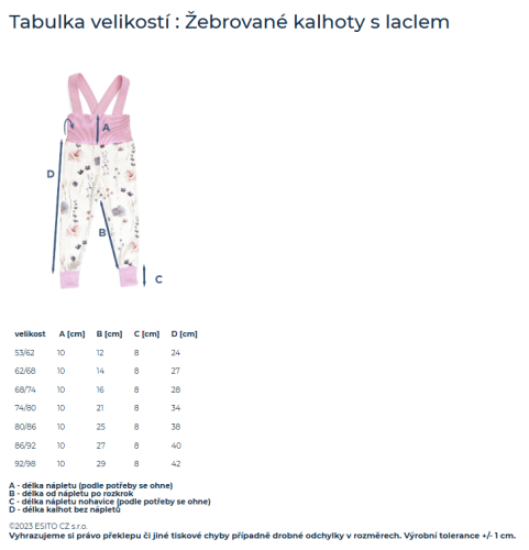 Rastúce rebrované nohavice s trakmi Color Sage - zelená Esito