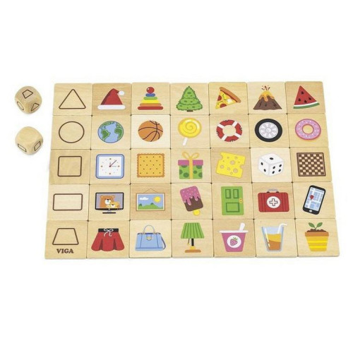 Drevené puzzle - tvary 25 dielikov