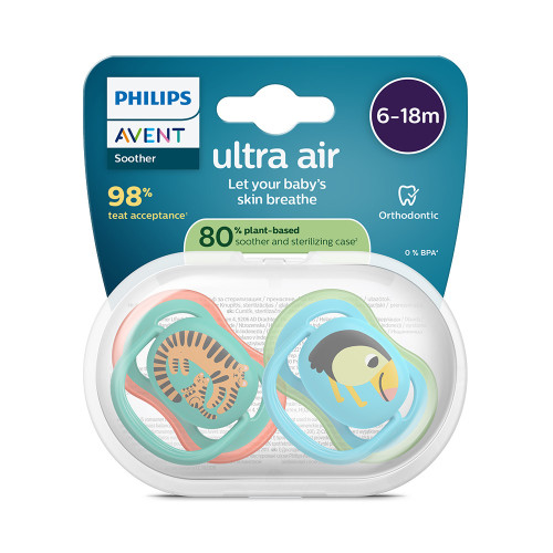 Cumlík Ultra air obrázok 6-18 m chlapec, 2 ks Philips Avent