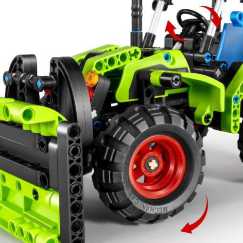 Stavebnica 2 v 1 traktor/traktor s valníkom 346 dielikov iM.Master