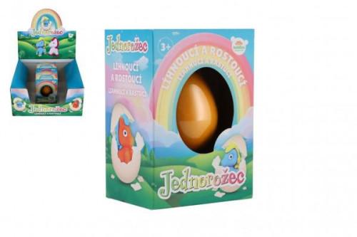 Vajcia liahnuce a rastúce jednorožec 6 cm