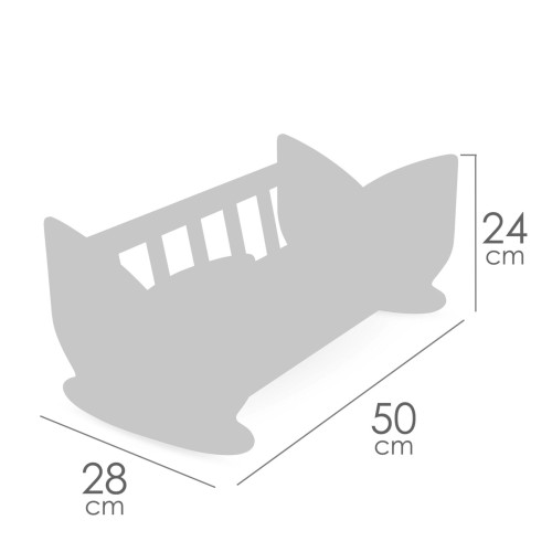 Drevená kolíska pre bábiky Tulipe DeCuevas