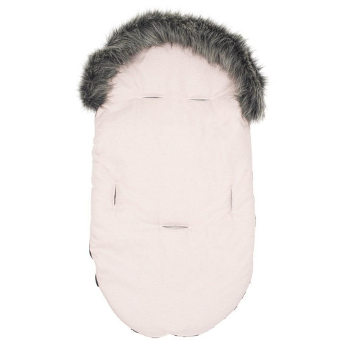 Detský fusák New Baby s kožúškom dusty pink