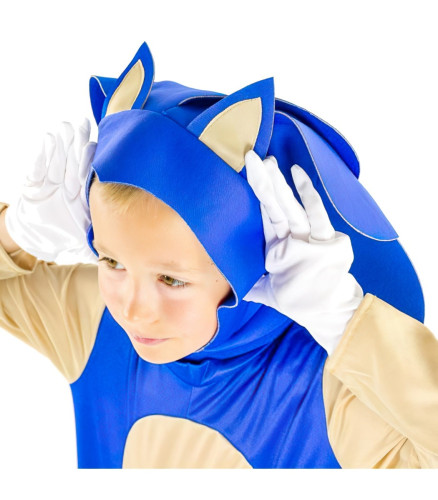 Detský kostým Sonic s maskou a rukavicami