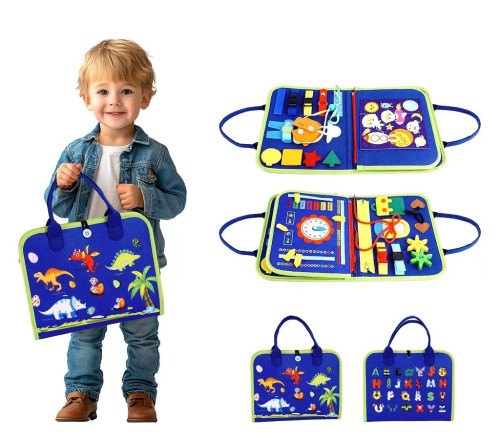 Senzorická busy kniha Dinosaury 4 2Kids Toys