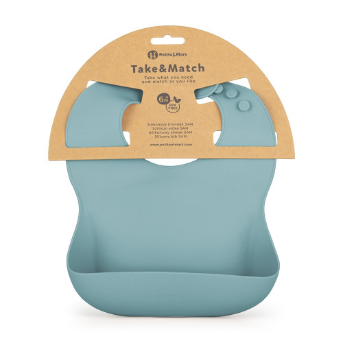 Podbradník silikónový Take&Match 6 m+ Petite & Mars