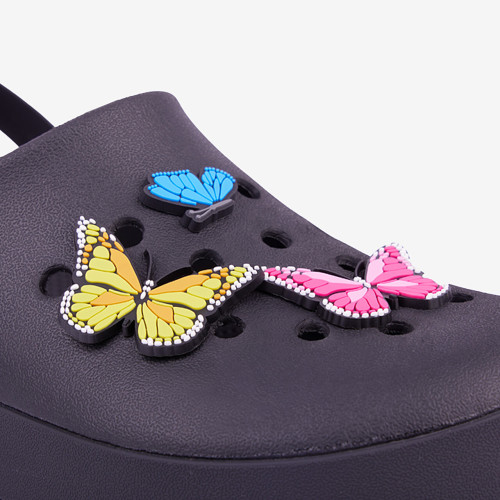 Amulety - ozdoby na topánky Amuletz Set motýlikov mix Coqui