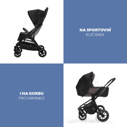 Pláštenka na kočík univerzálna exclusive Black Zopa