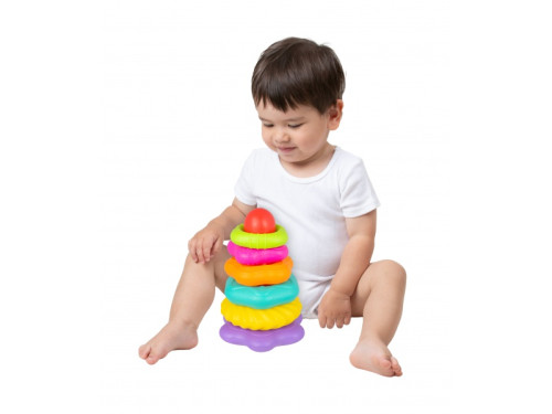 Štruktúrované navliekacie krúžky Playgro