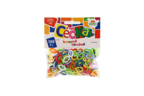 Céčka farebná 150 ks plast v sáčku