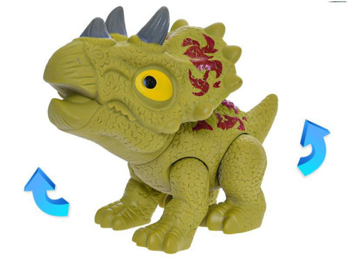 Dinosaurus Triceratops 17 cm pohyblivej časti