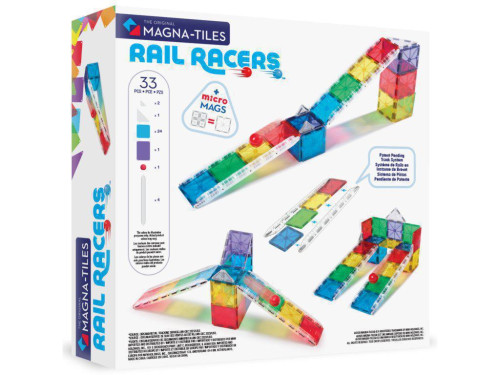 Magnetická stavebnica Rail Racers 33 dielov