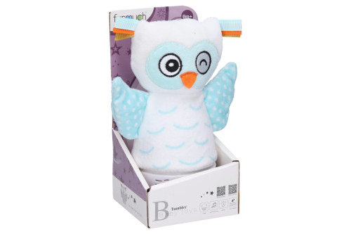 Zaspávacia sova Roly Poly s efektmi 16 cm