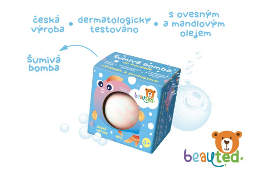Šumivá bomba do kúpeľa s probiotikami beauted