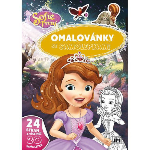 Omaľovánky A4 so samolepkami Sofia Prvá