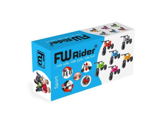 Odrážadlo FUNNY WHEELS Rider Šport modré 2v1, výška sedla 28/30 cm