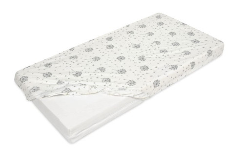Bavlnená prestieradlo s gumou a potlačou 70 x 140 cm Babymatex
