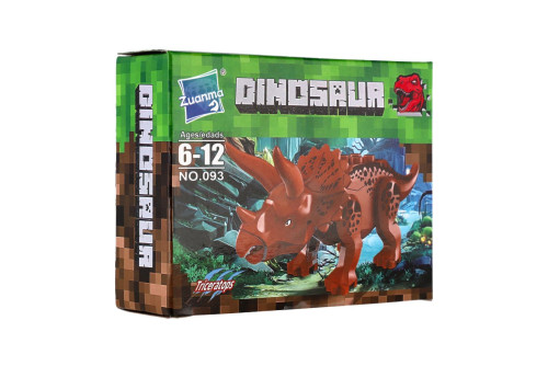 Stavebnica dinosaurus plast mix druhov v krabičke 13x10cm