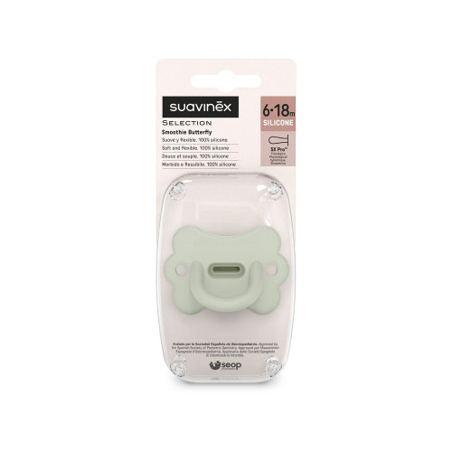 Cumlík fyziologické silikón Butterfly 6-18 m SX PRO Colour Essence Suavinex