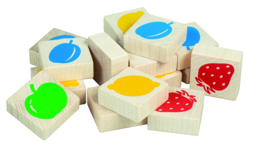 Baby sudoku logická hra drevo 25 ks Detoa