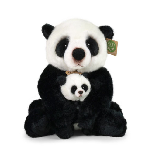 Plyšová panda s mláďaťom 27 cm Rappa