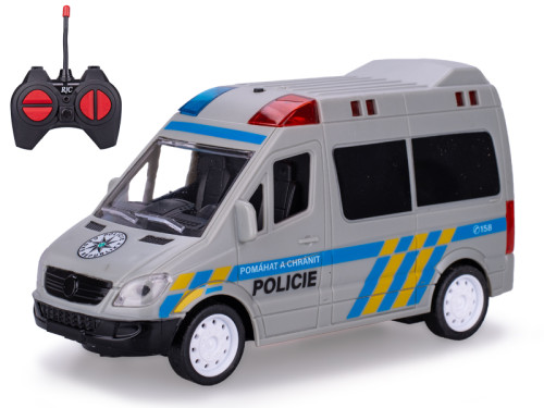 R/C auto polícia CZ 27MHz plná funkcia so svetlom a zvukom