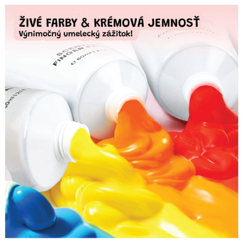 Prstové farby s vôňou 8 ks Jarmelo