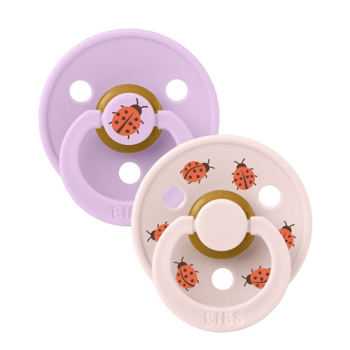 Colour Ladybug cumlíky z prírodného kaučuku 2 ks 6 - 18 m Bibs