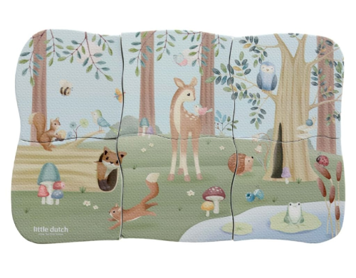 Puzzle penové do kúpeľa Forest Friends Little Dutch