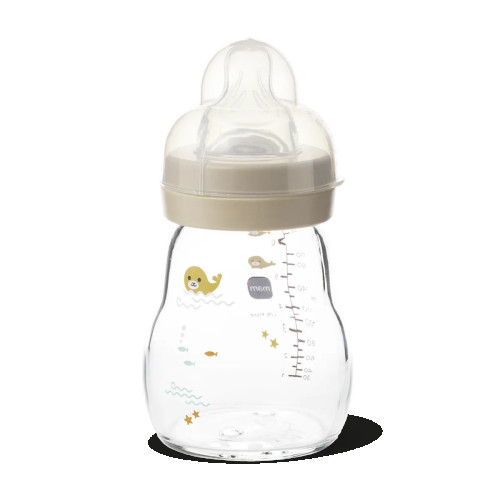 Detská antikoliková fľaša Feel Good Sklenená 170 ml Mam Béžová