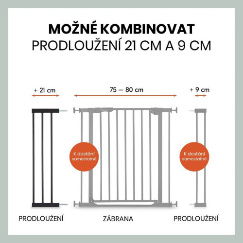Zábrana Open N Stop 2 rozšírenie o 21 cm Hauck