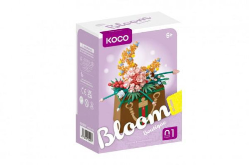 Stavebnica mini Kvetina v kabelke 245 ks Koco