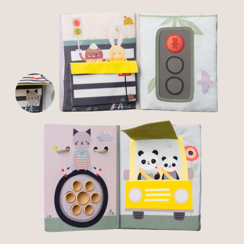 Knižka s aktivitami do auta Busy Book Taf Toys