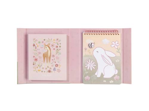 Omaľovánky s pastelkami a samolepkami Rosa Fairy Garden Little Dutch