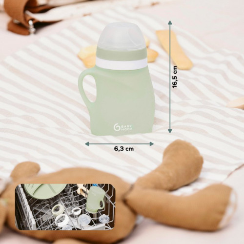 Silikónová fľaša 150 ml Green Babymoov