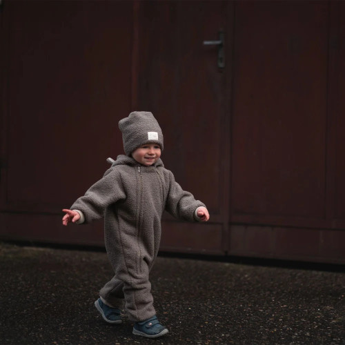 Rastúca zimná kombinéza Teddy fleece double Brown Esito