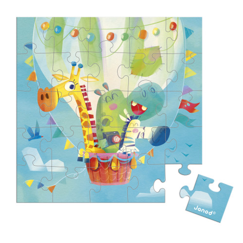 Blahoželanie k narodeninám s puzzle Janod