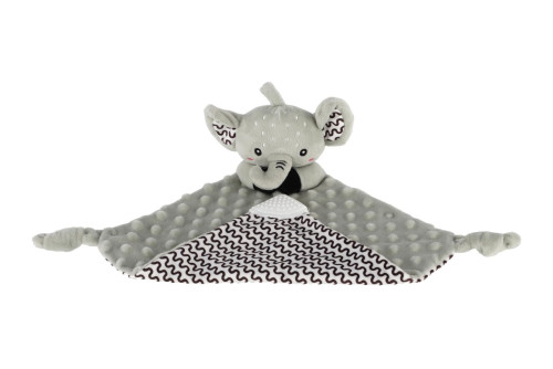 Zaspávač babyted hryzátko, hrkálka plyš 25x25 cm 0 m+