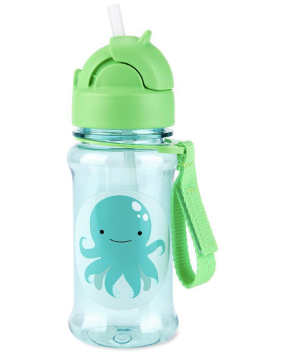 Zoo tritan Fľaša so slamkou 355 ml 12m+ Skip hop