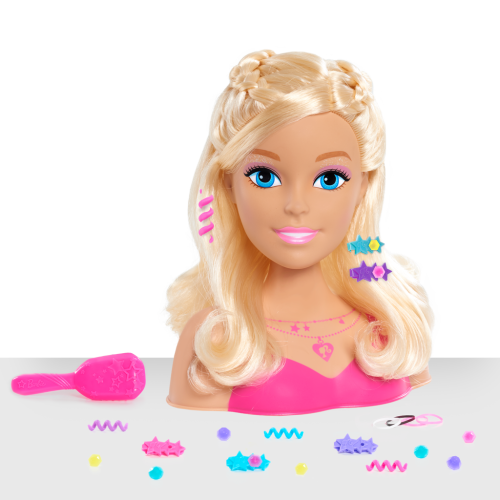 Barbie česacia hlava - blonďavá