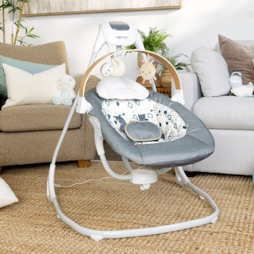 Hojdačka pohupujúca hudobný Parker™ 0 m+, do 9 kg Ingenuity