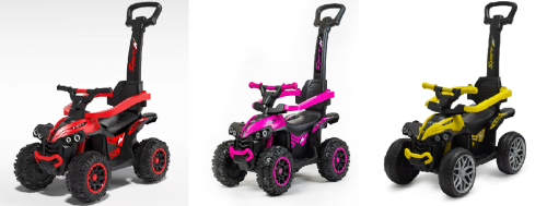 Detské odrážadlo Baby Mix Mega Prime EVA s vodiacou tyčou