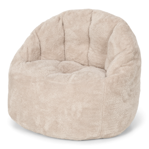 Kreslo detské plyšové Soft Beige Little Dutch