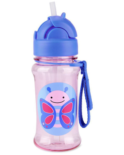 Zoo tritan Fľaša so slamkou 355 ml 12m+ Skip hop
