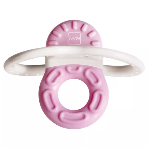 Hryzátko Bite & Relax Fáza 1 (predné zúbky) MAM 2m+ Ružové so sterilizačným boxom