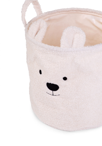 Kôš na hračky Teddy Off White 30 x 30 x 30 cm Childhome
