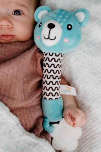 Pískatko / hryzátko plyš 25 cm 0 m+ Babyted