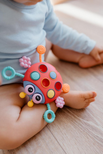 Ťahulíček lienka plast 15 x 11 cm Babyted
