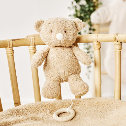 Hračka plyšová hudobná Teddy medvedík Nattou 24 cm, 0 m+